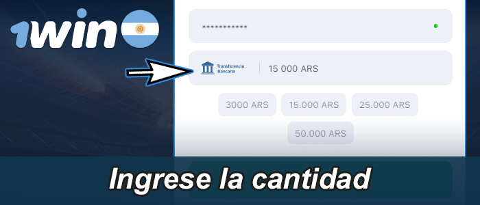 Introduzca el importe