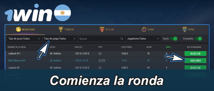 Prepárate para el juego, cuando todo el mundo esté listo - comenzará la ronda